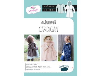 Papierschnittmuster Blaubeerstern RosaRosa Jumi-CARDIGAN - Mädchen 