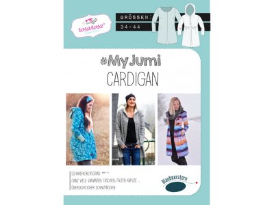 Papierschnittmuster Blaubeerstern RosaRosa My Jumi-CARDIGAN - Damen 