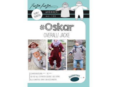 Papierschnittmuster Blaubeerstern RosaRosa #Oskar Overall - Kinder
