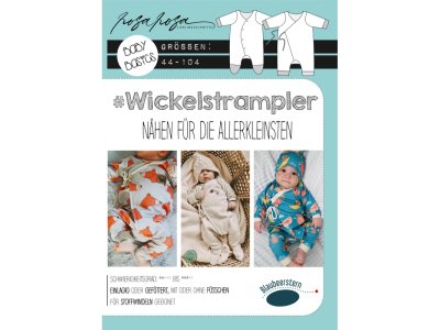Papierschnittmuster Blaubeerstern RosaRosa - Baby Basics #Wickelstrampler - Baby