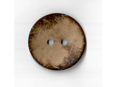 Runder Kokosnuss-Knopf ca. 4 cm - holzfarben