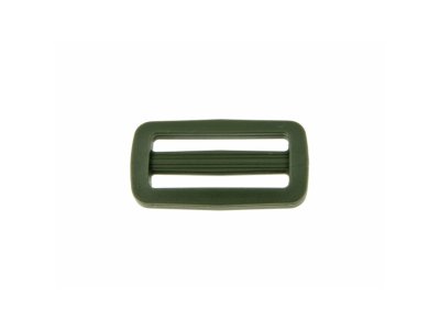 Leiterschnalle Kunststoff ca. 38/16 mm 2 Stück - olivgrün