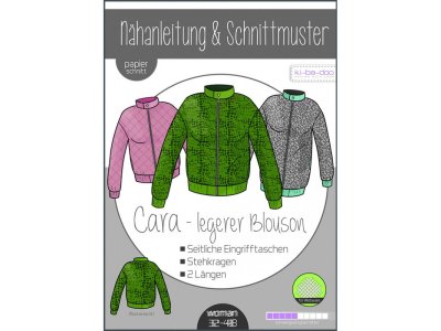 Papierschnittmuster ki-ba-doo CARA legerer Blouson - Damen