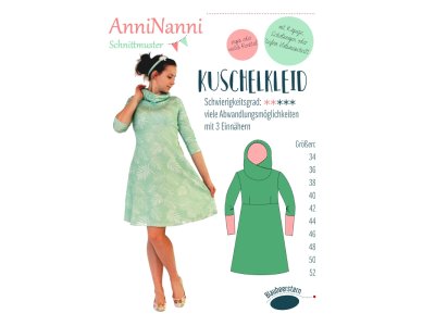 Papierschnittmuster Blaubeerstern AnniNanni KUSCHELKLEID - Damen