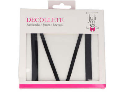 Julimex SOLO Dekolleté eleganter Zierträger BH-Erweiterung - schwarz
