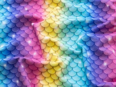 Jersey Digitaldruck Stenzo - Regenbogen-Schuppen - multicolor