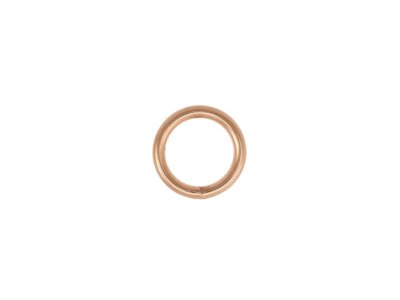 O-Ring Rundring Metall - 4 Stück ca. 15 mm - roségold