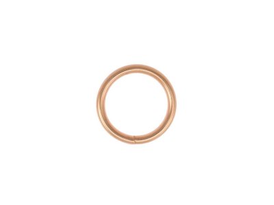 O-Ring Rundring Metall - 4 Stück ca. 20 mm - roségold