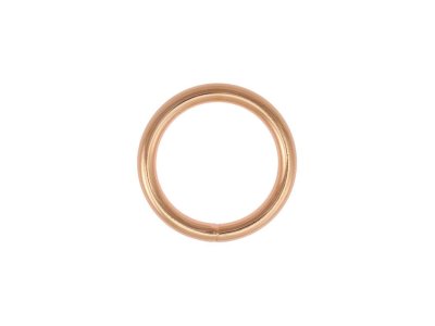 O-Ring Rundring Metall - 2 Stück ca. 25 mm - roségold