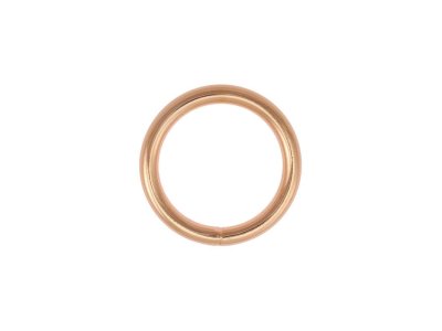 O-Ring Rundring Metall - 2 Stück ca. 25 mm - roségold
