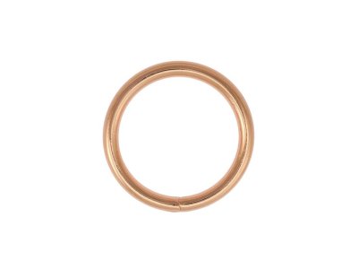 O-Ring Rundring Metall - 2 Stück ca. 30 mm - roségold