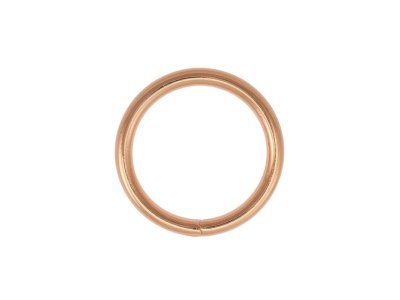 O-Ring Rundring Metall - 2 Stück ca. 30 mm - roségold
