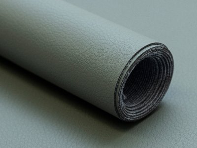 Struktur Kunstleder Coupon ca. 50 cm x 70 cm - uni altmint