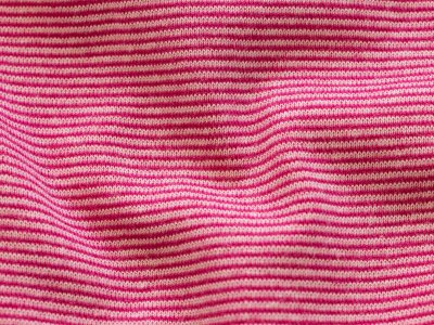 Bündchen Swafing Stella 50 cm im Schlauch - 1mm breite Streifen - pink-weiß