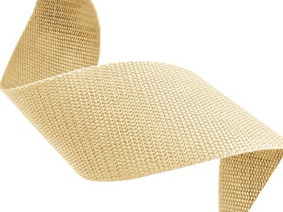 Gurtband 30 mm x 1,3 mm - uni pastellgelb