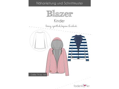 Papier-Schnittmuster Fadenkäfer - Blazer - Kinder