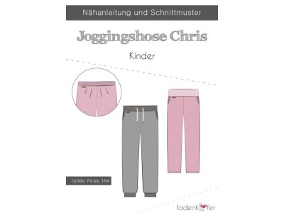 Papier-Schnittmuster Fadenkäfer - Jogginghose Chris - Kinder