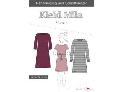 Papier-Schnittmuster Fadenkäfer - Kleid Mila - Mädchen