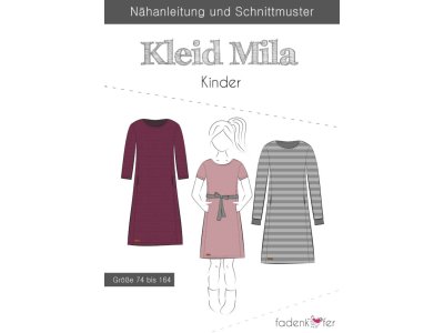 Papier-Schnittmuster Fadenkäfer - Kleid Mila - Mädchen