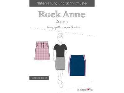 Papier-Schnittmuster Fadenkäfer - Rock Anne - Damen