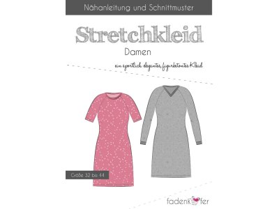 Papier-Schnittmuster Fadenkäfer - Stretchkleid Carolin - Damen