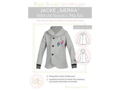 Papierschnittmuster lillesol basics No.60 Jacke Sierra