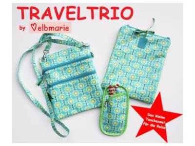 Papierschnittmuster elbmarie TRAVELTRIO 3er-Set - Taschen