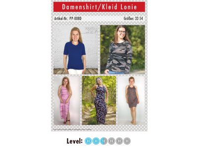 Papier-Schnittmuster Paule und Paulinja - Shirt/Kleid Lonie - Damen