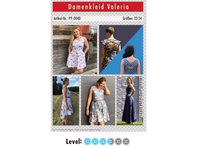 Papier-Schnittmuster Paule und Paulinja - Kleid Valeria - Damen