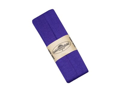 Jersey Schrägband Oaki doki gefalzt 20 mm x 3 m  - violett 