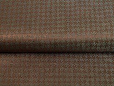 Jacquard Futterstoff - Hahnentritt-Muster - khaki