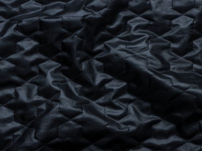 Stepper Jackenstoff - abstraktes Muster - schwarz 