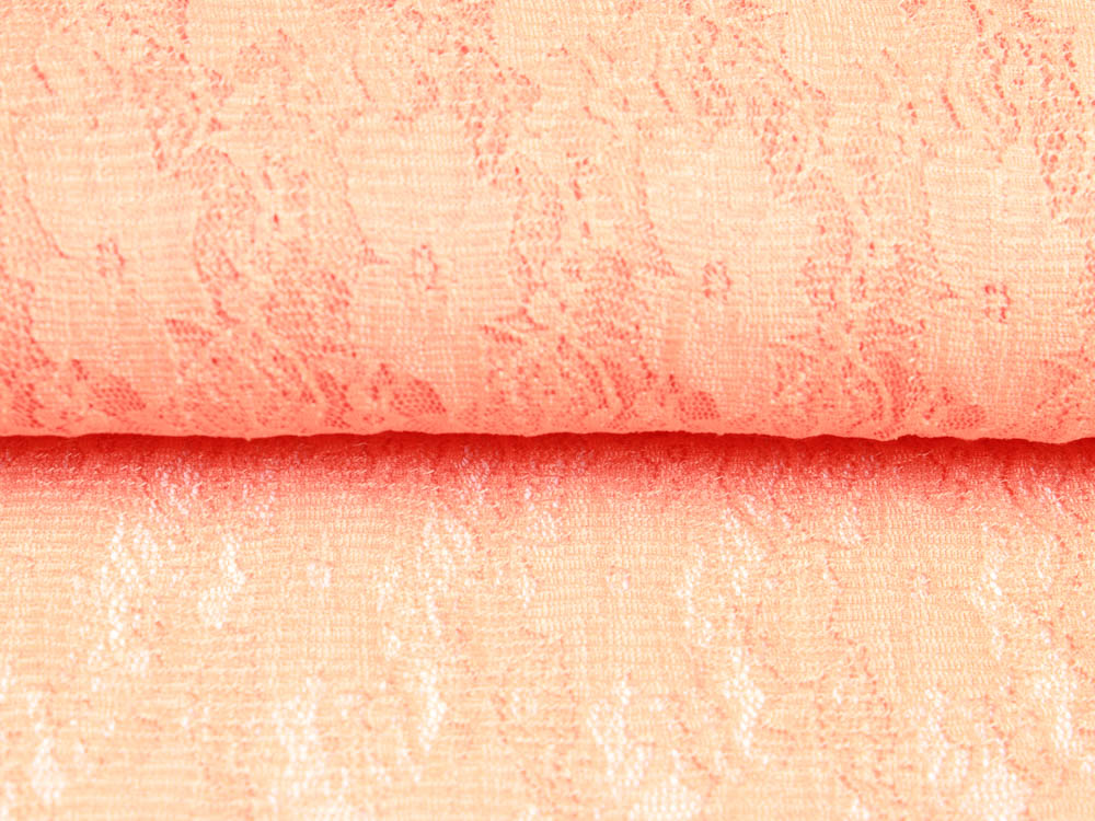 15,98€/m Stoff elastischer Tüll Spitze in zarte rosa mit Blumen 1,20m breit 